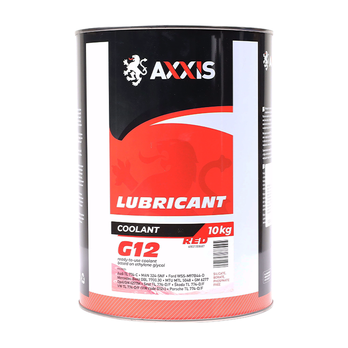 Антифриз RED G12 Сoolant <AXXIS> (червоний) (Каністра 10л)